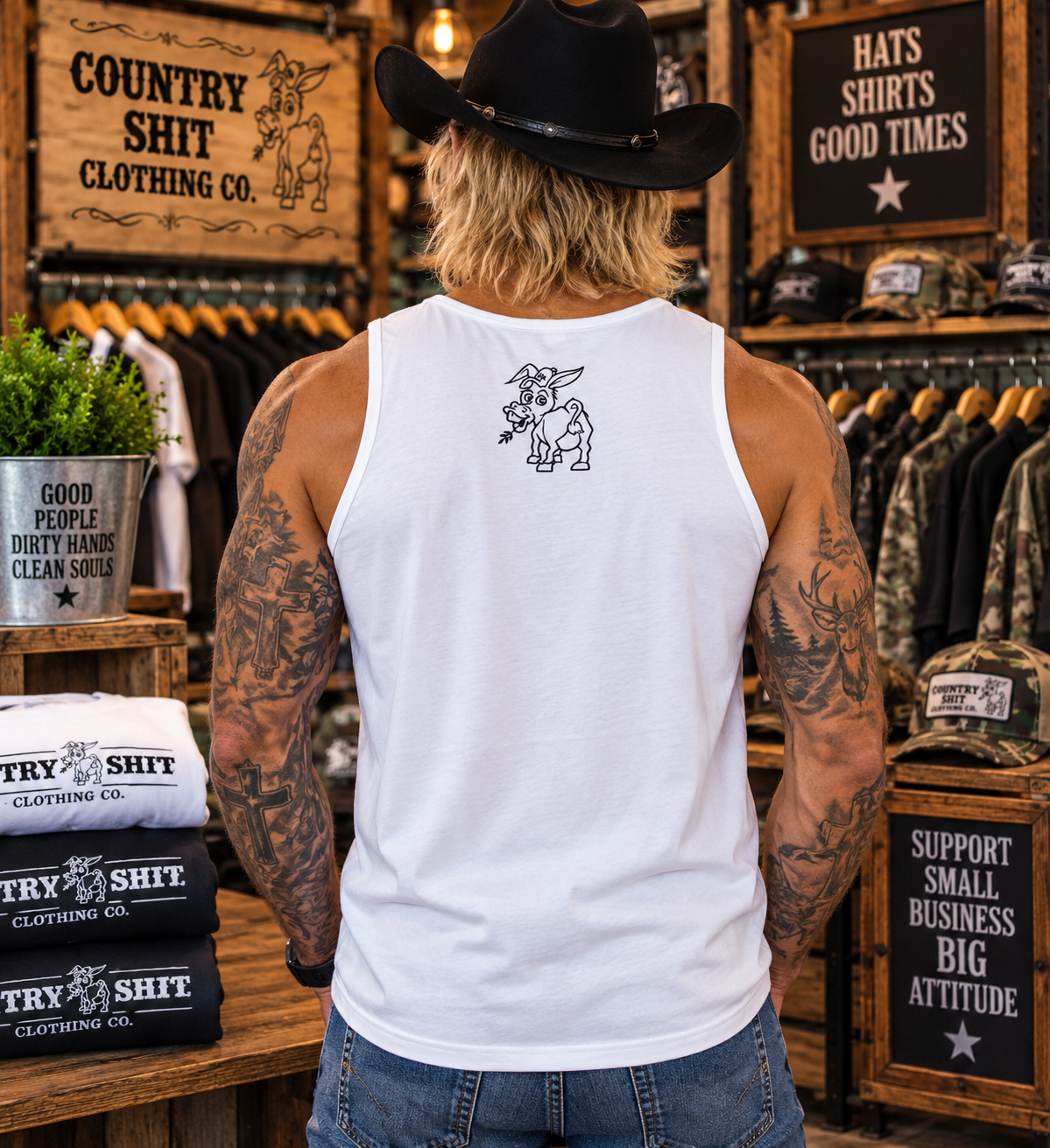 Men's Tank Top- White