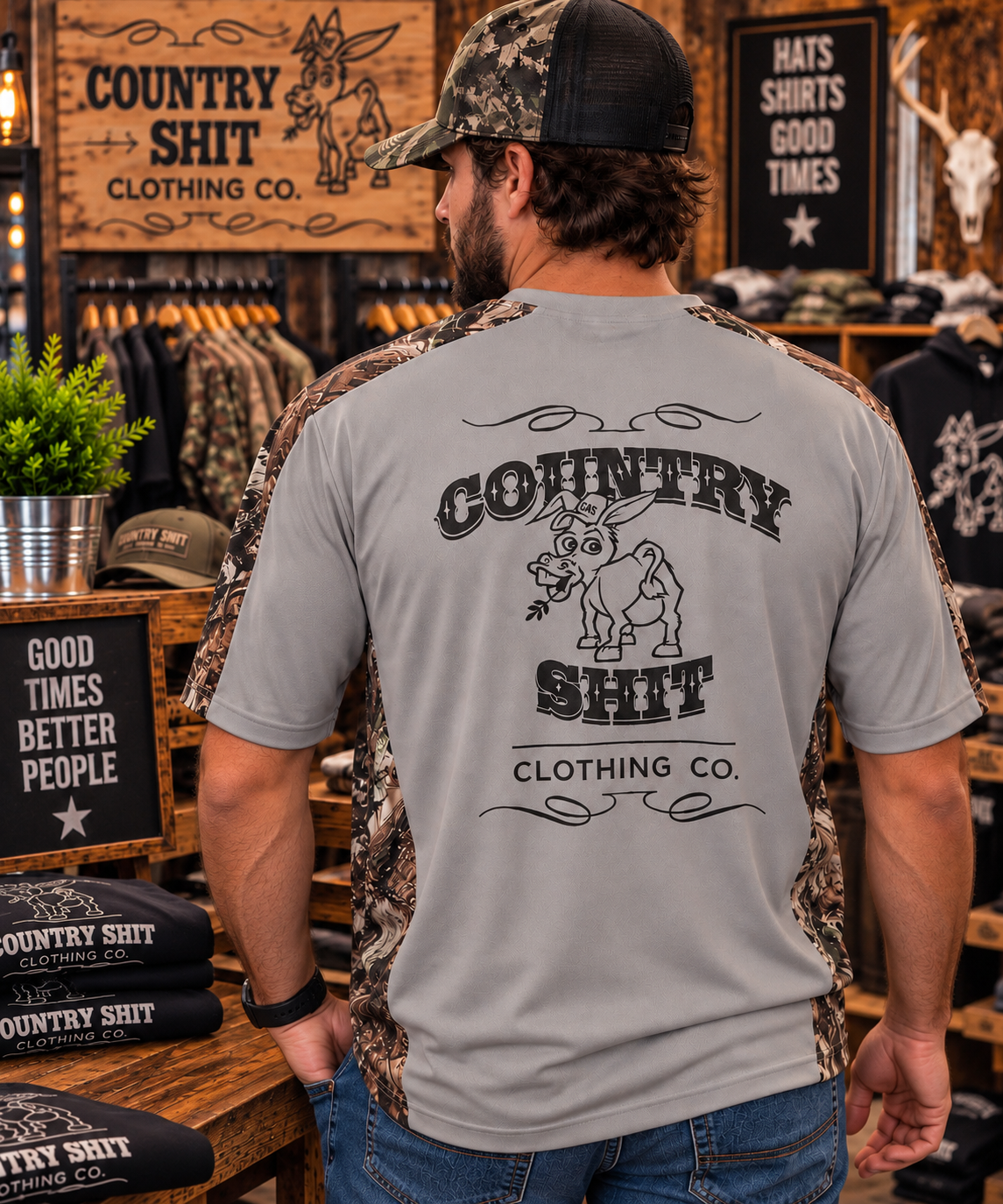 High Performance Camo Short-Sleeve Shirt