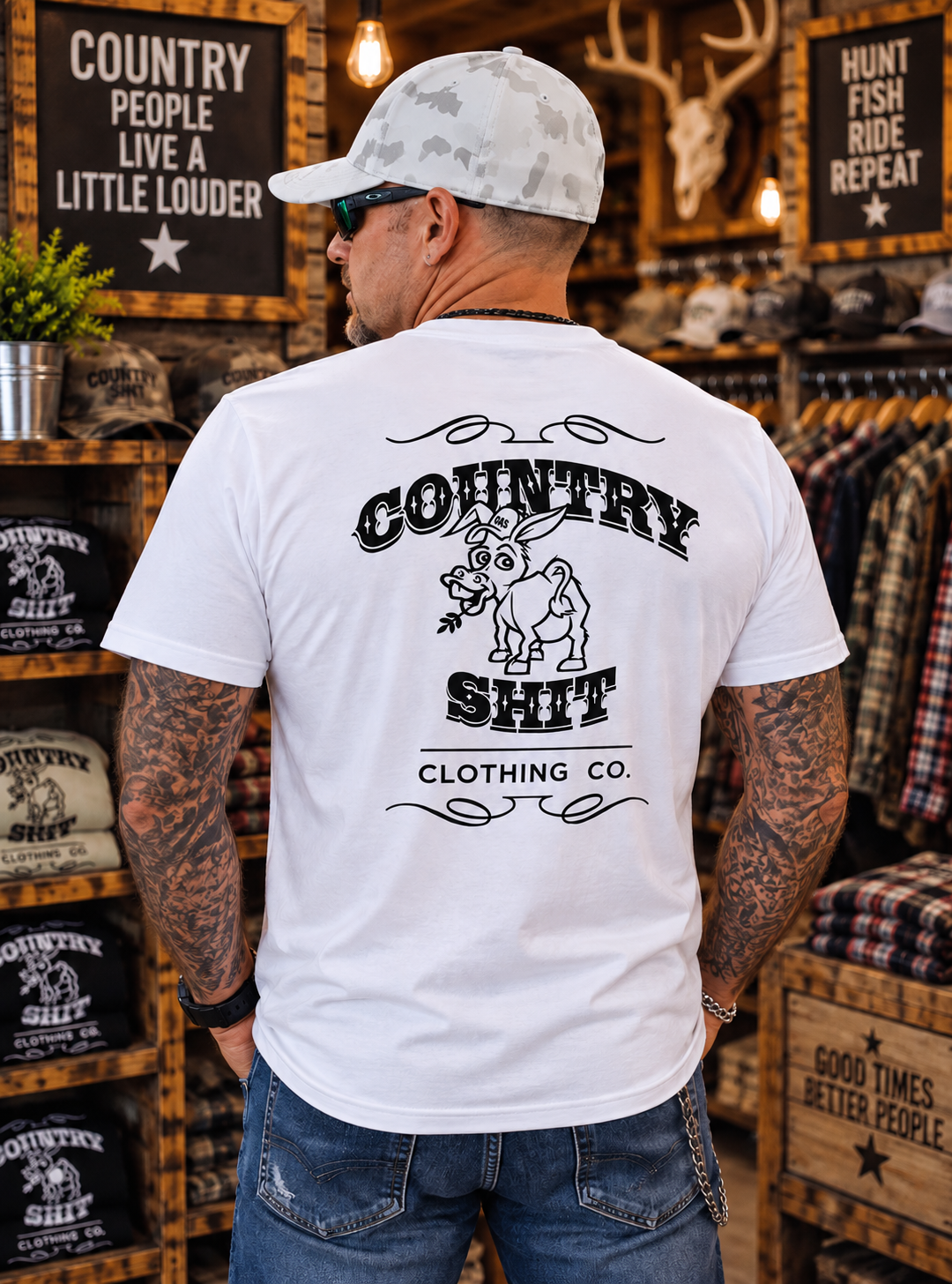 Short Sleeve Crew White