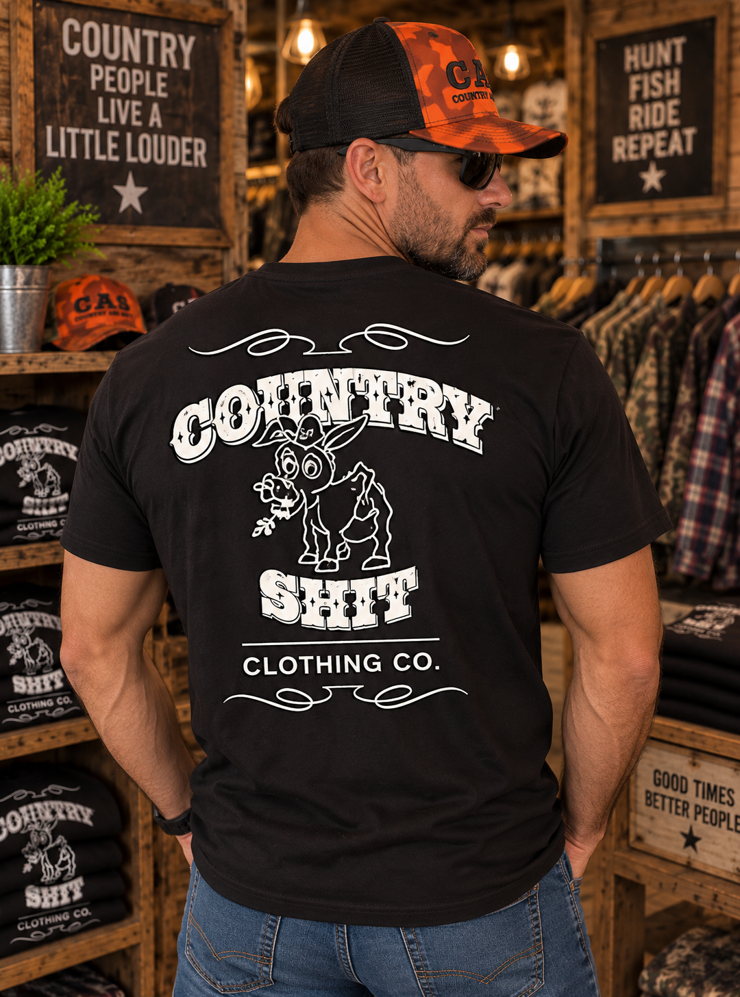 Short Sleeve Crew Black