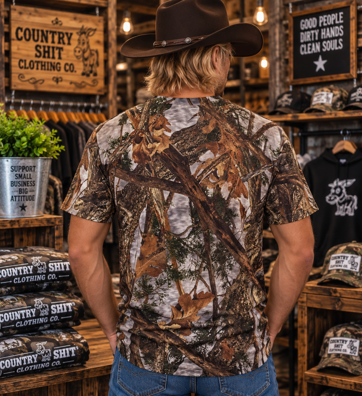 Short Sleeve High Performance Camo Tee