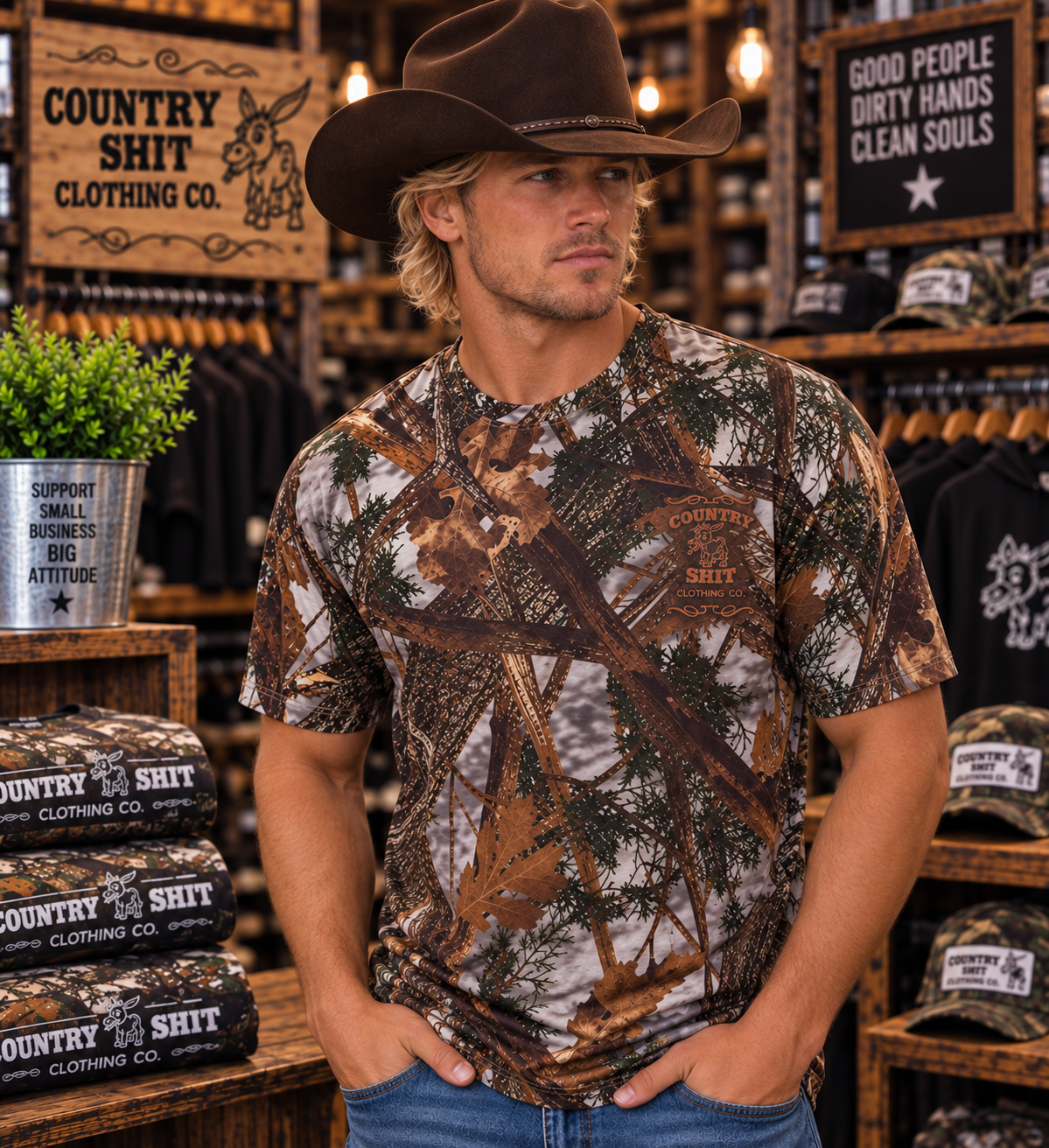 Short Sleeve High Performance Camo Tee