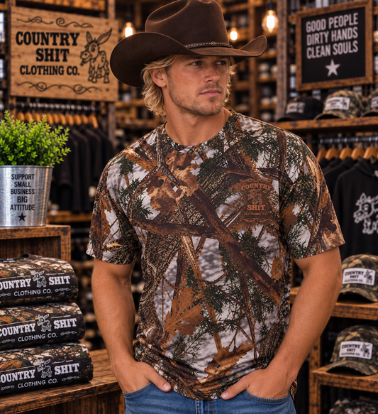 Short Sleeve High Performance Camo Tee