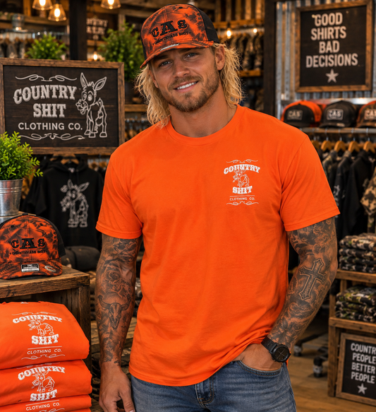 Short Sleeve Crew Orange