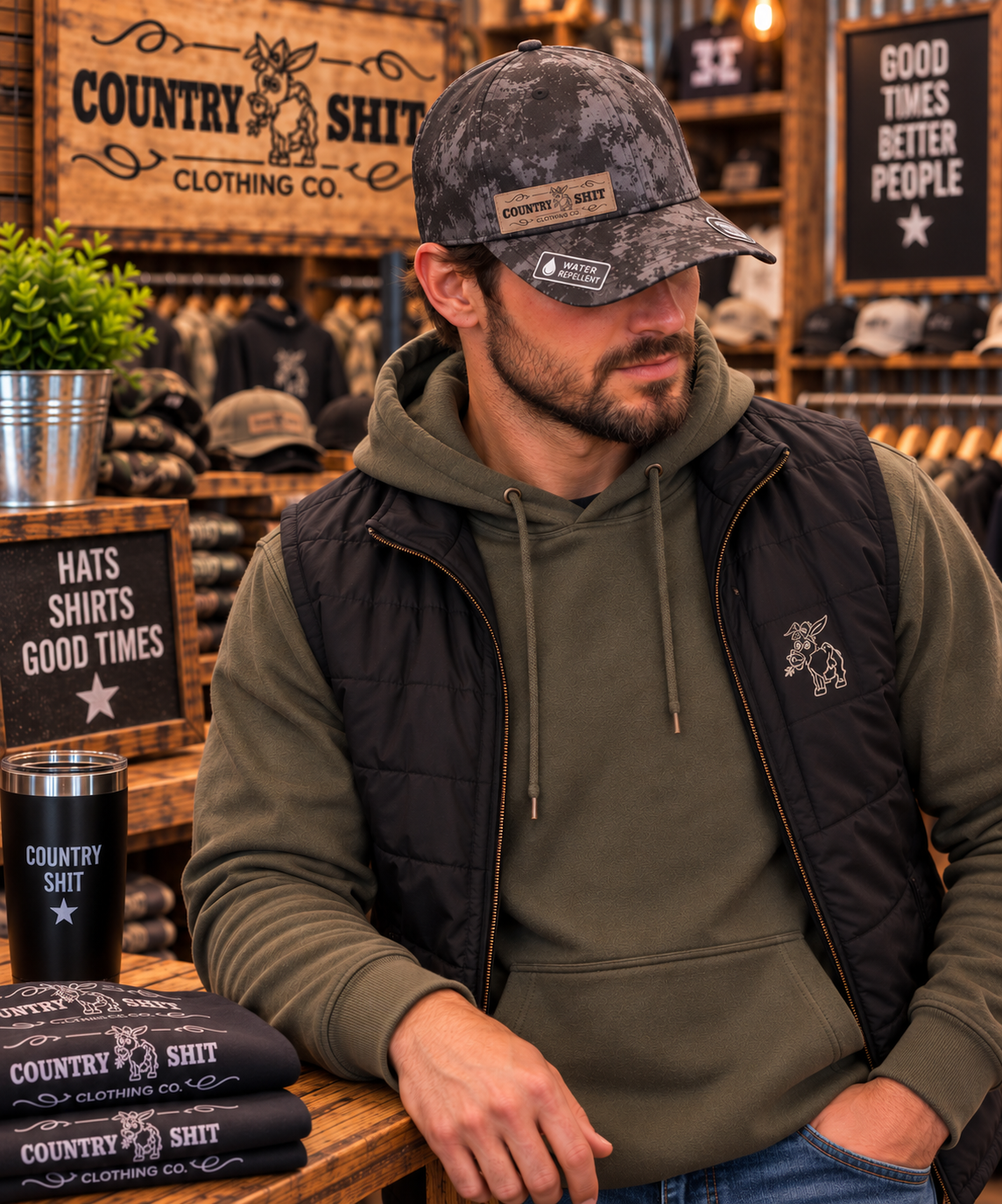 Flexfit Hat-Poseidon Black