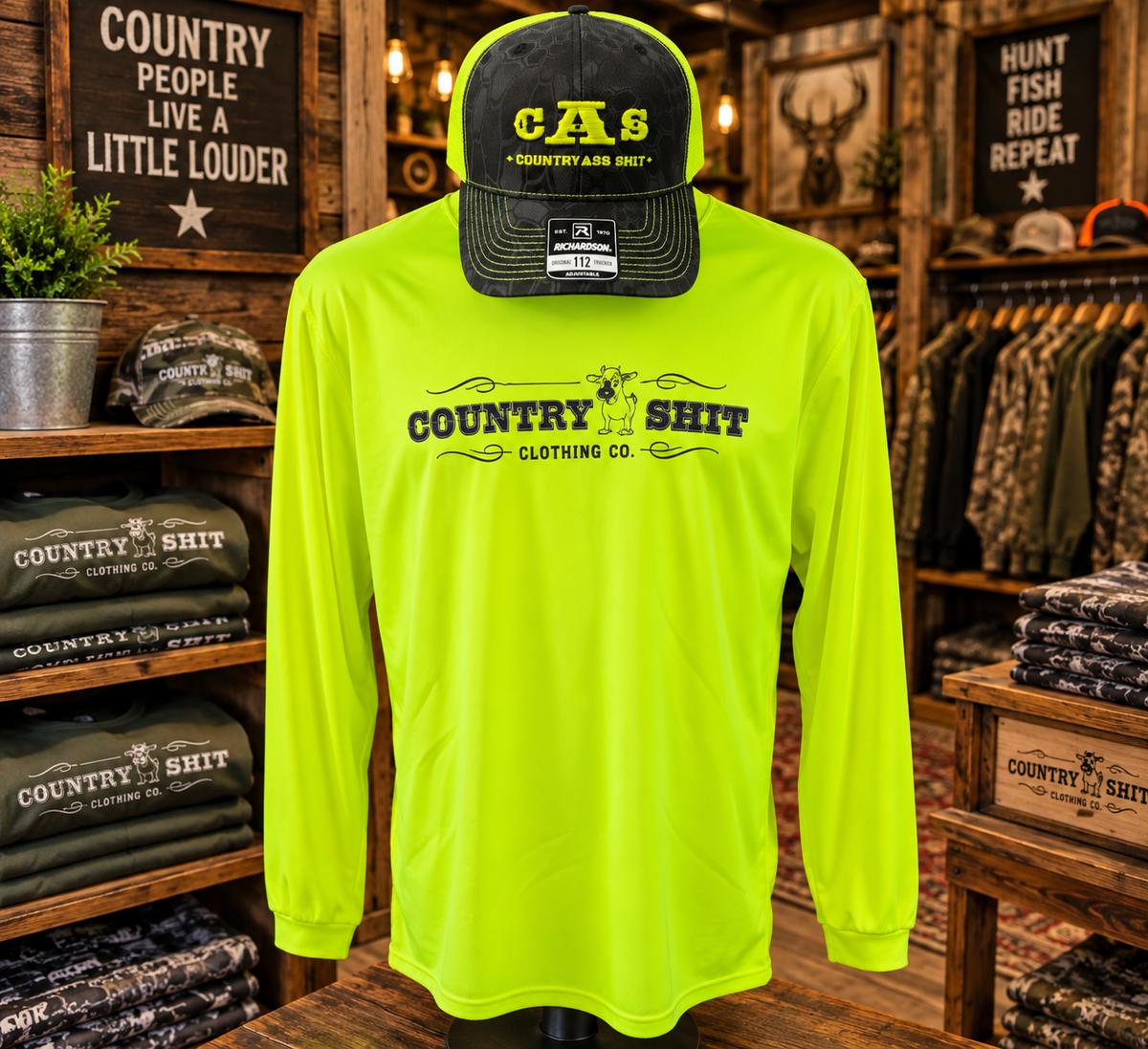 Performance Long Sleeve Shirt- Safety Yellow