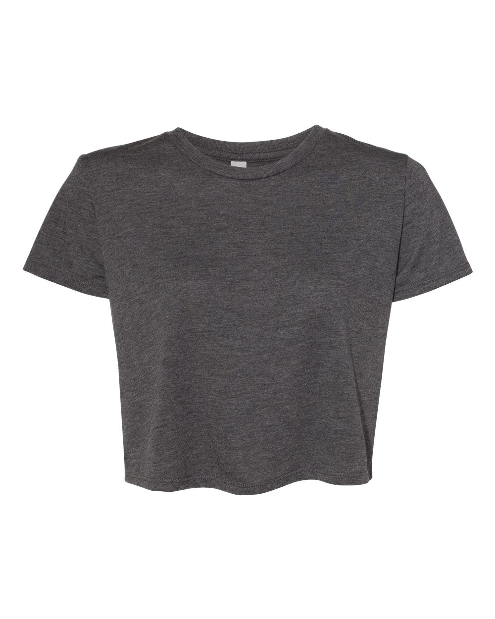 *Women's Cropped Tee- Dark Heather Grey*