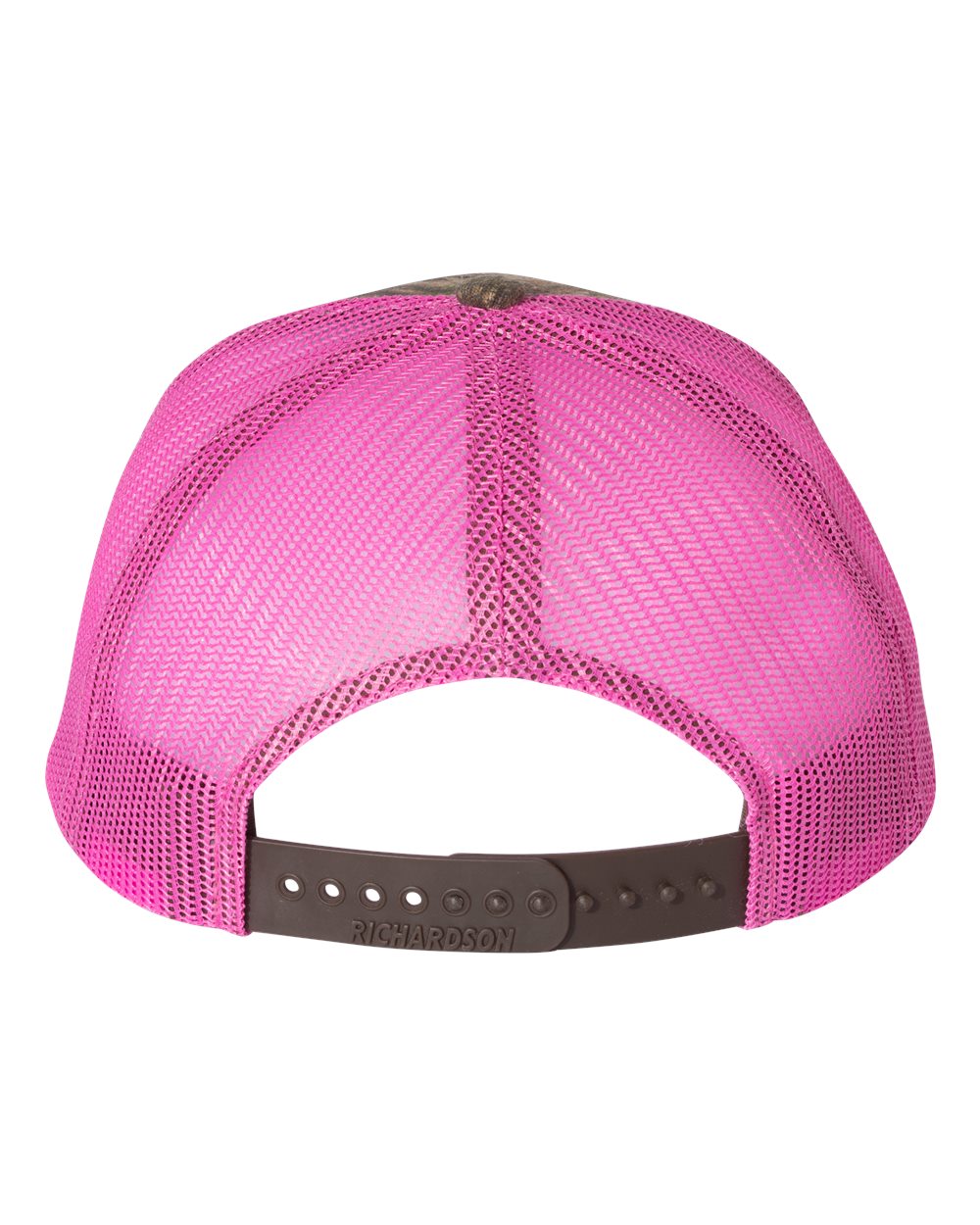 Camo w/ Pink Embroidered Richardson Snapback Hat