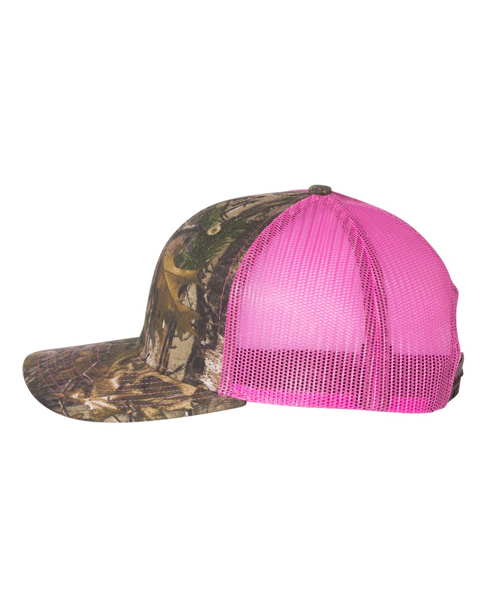 Camo w/ Pink Embroidered Richardson Snapback Hat