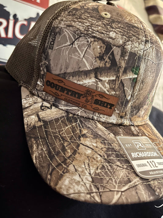 Camo w/ Brown Richardson Snapback Hat