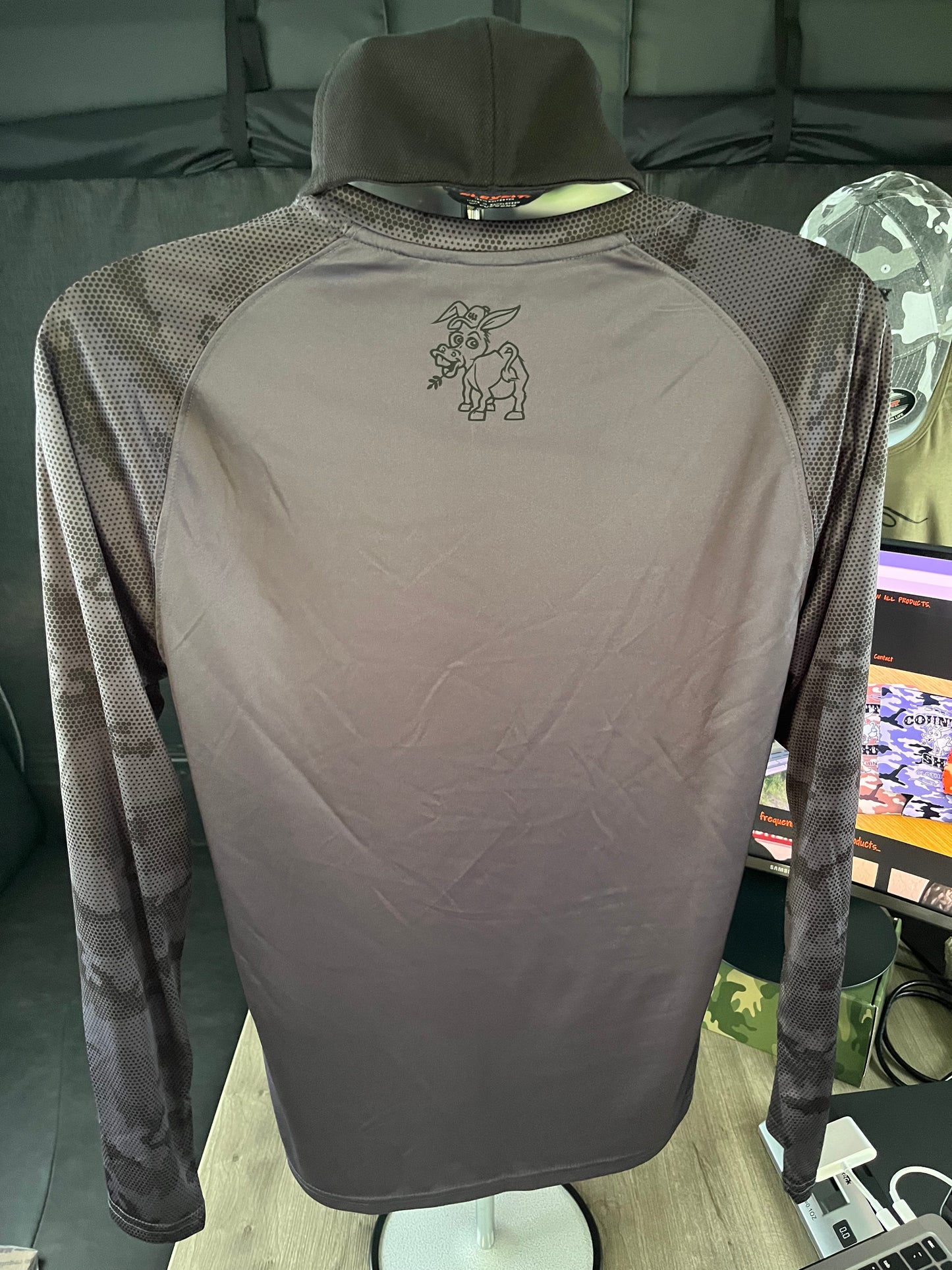 Paragon Performance Camo Long Sleeve Shirt UPF 50+ Graphite