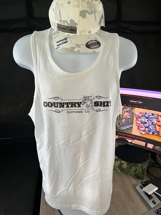 Men's Tank Top- White