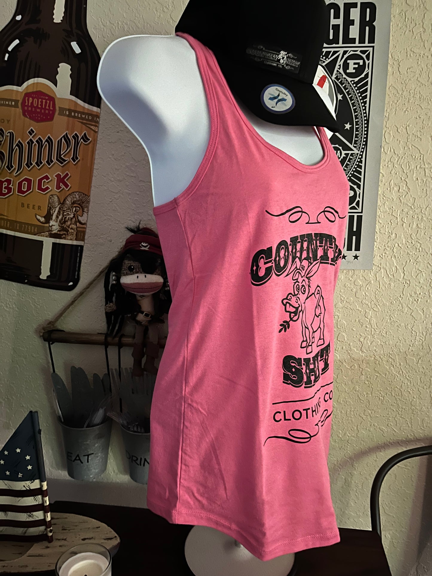 *Women's Pink Racerback Tank*