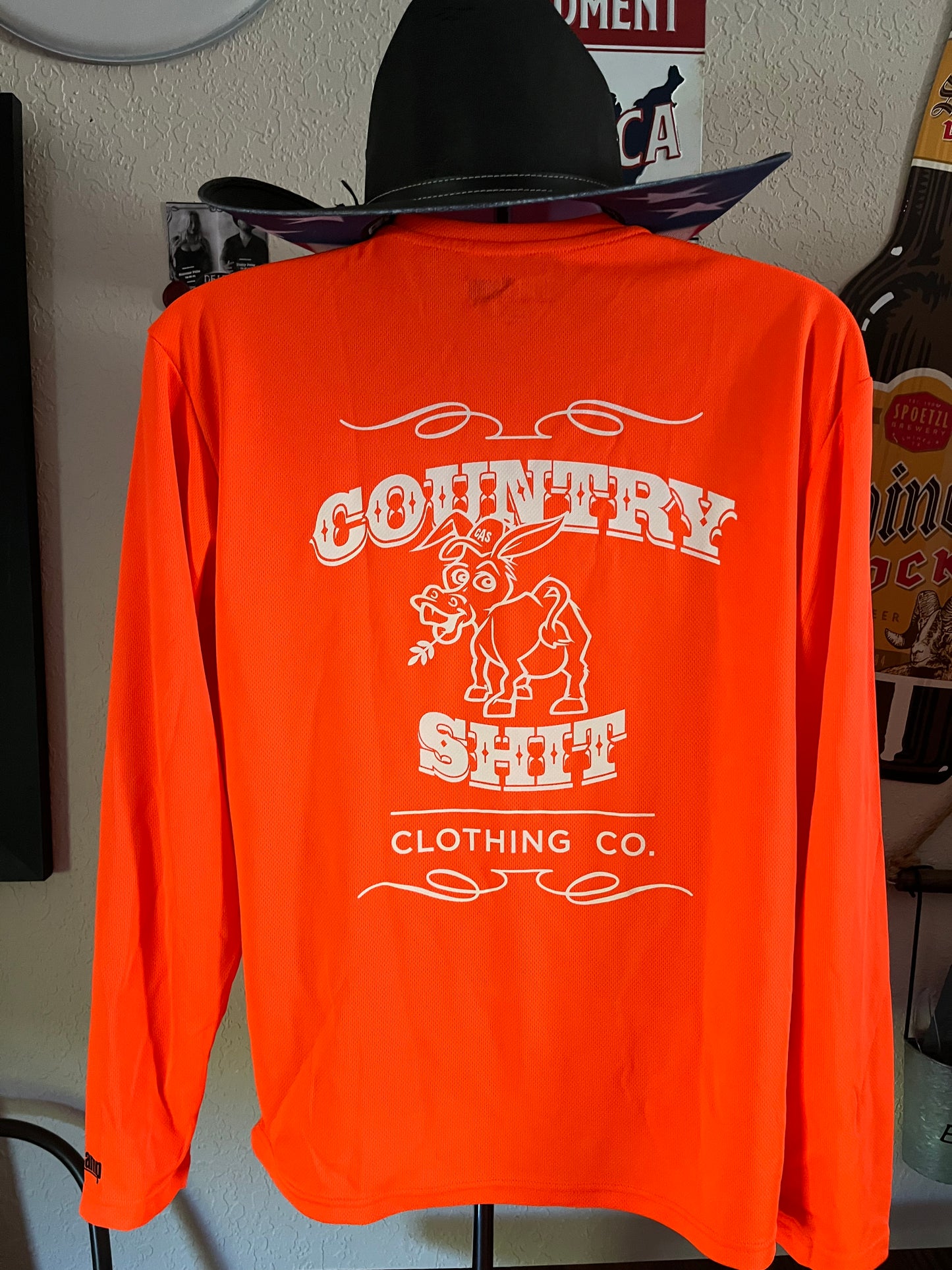 High Performance Blaze Orange Long-Sleeve Shirt